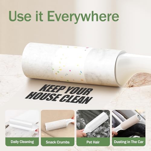 Mini Lint Roller 2 Pack for Pet Hair, 100 Sheets Total - Image 5