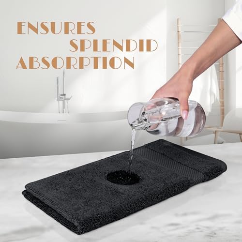 Wealuxe Black Hand Towels 16x27 Inch - Image 5