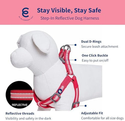 Blueberry Pet Essentials Step-in Reflective Back to Basics Dog Harness - Image 2