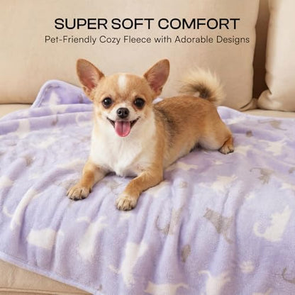 Luciphia Dog Blanket 3 Pack, Soft Cozy Fleece Throw - Image 3