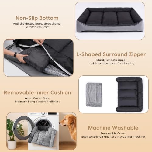 Orthopedic Dog Beds Large Sized Dog, Washable Dog Bed - Image 6