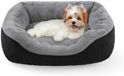 INVENHO Small Dog Bed Orthopedic Warming Soft Calming Sleeping Durable by INVENHO