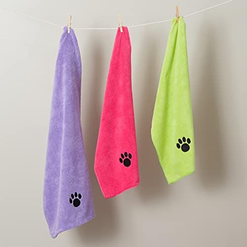 Bone Dry Pet Grooming Microfiber Towel, Embroidered Collection - Image 6