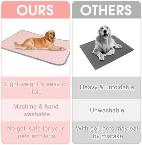 Summer Dog Cooling Mat Washable Ice Silk Self Cool Pad - Image 7