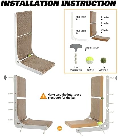 SMARTBEAN Cardboard Cat Scratcher, Vertical Cat Scratching Board, 23.6 Inch - Image 5