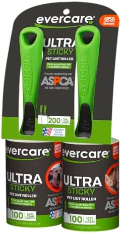 Evercare Pet Hair Lint Rollers All Purpose Use Easy-Tear Sheets Per Roll by Evercare