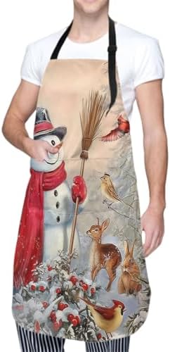 Sweetshow Cute Dog Apron with 2 Pockets and Adjustable Neck Waterproof Kitchen by Sweetshow