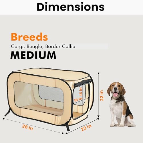 Portable Collapsible Pop Up Kennel - Image 2