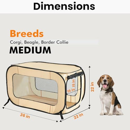 Portable Collapsible Pop Up Kennel - Image 2