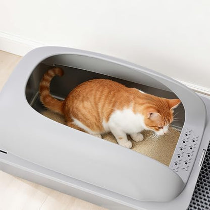 OLIXIS Large Metal Large Cat Litter Box - Image 2