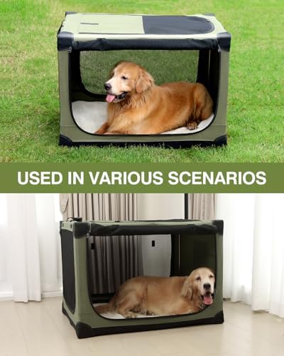 24 x 17 x 17 Inch Collapsible Soft Dog Crate - Image 4