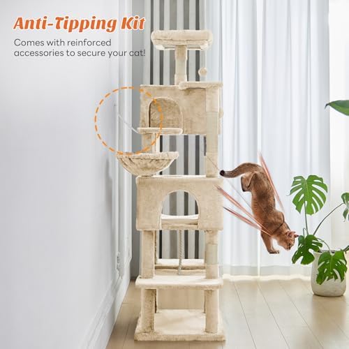 DUMOS Large 66 Inch Cat Tree Tower - Image 6
