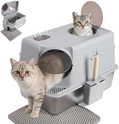 Stainless Steel Litter Box by Nyutu