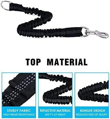 Long Dog Leash with Reflective Threads 15FT 20FT 30FT 50FT, Heavy Duty Bungee - Image 3