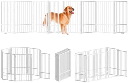SNUOWU Full Metal Freestanding Dog Gate by SNUOWU