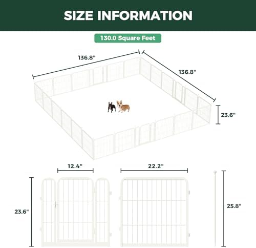 FXW Rollick Dog Playpen, Yard & RV Camping, 24 Panels - Image 6