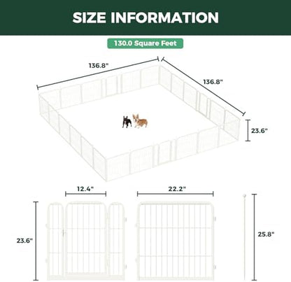 FXW Rollick Dog Playpen, Yard & RV Camping, 24 Panels - Image 6