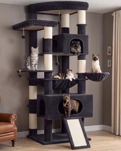 Gitelsnour Cat Tree, 78.7'' Cat Tower, 2 Big Condos by Gitelnour