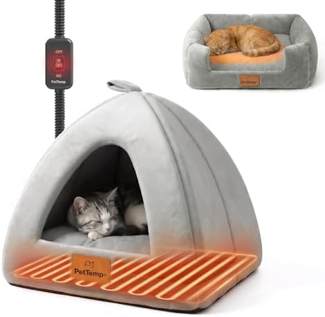Cooling Pet Bed with Water-Fill Cooling Pad, Thick Breathable Pet Cooling Mat by PetTemp