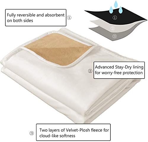 Ameritex Pet Bed Blanket Reversible 100% Waterproof Velvet Super Soft - Image 3