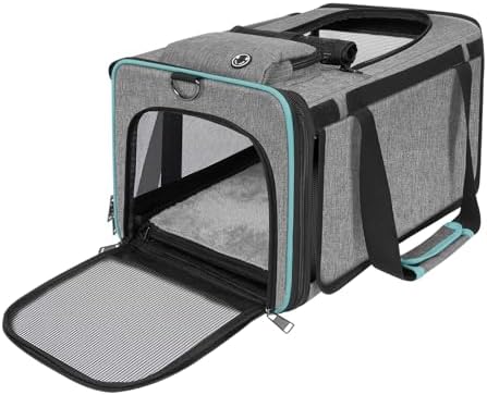 GAPZER Cat Carrier American, Delta Airline Approved Soft Travel Bag by GAPZER
