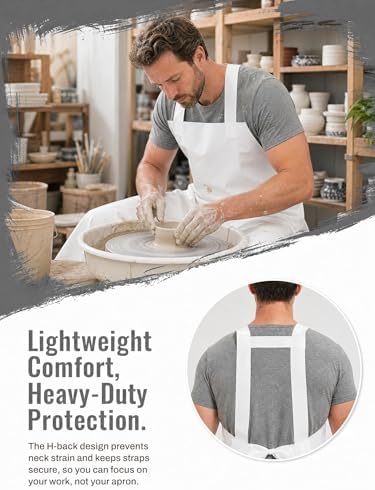 Molaxhome TPU Waterproof Apron Lightweight Oil-resistant Chef Apron - Image 6