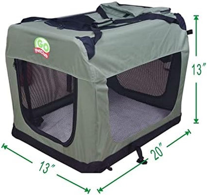 Go Pet Club 20" Soft Collapsible Dog Crate - Image 3