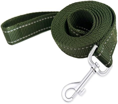 Reflective Dog Leash 7Ft /8 Feet Long, 1 Inch Wide, by TAIDA