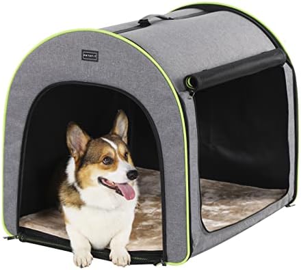 PETSFIT Collapsible Dog Crate, Travel Dog Crate by Petsfit
