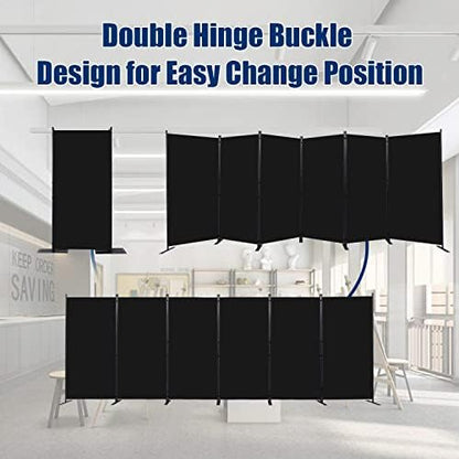 Room Divider 6 Panel-204''Wide, 6FT Room Dividers and Folding Privacy Screen - Image 5