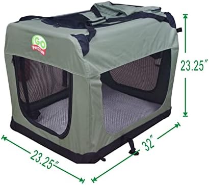 Go Pet Club 32" Soft Collapsible Dog Crate - Image 3