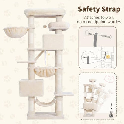 Heybly Cat Tree, 71-Inch-Tall Tower - Image 6