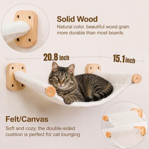 Cat Wall Hammock Set, Cat Wall Shelves - Image 3