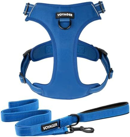 Voyager Dog Harness Dual Leash Attachment No-Pull Control Adjustable Soft but by BestPetSuppliesLLC