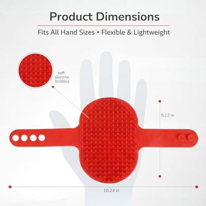 Pets&Goods Rubber Pet Grooming Brush - Image 4