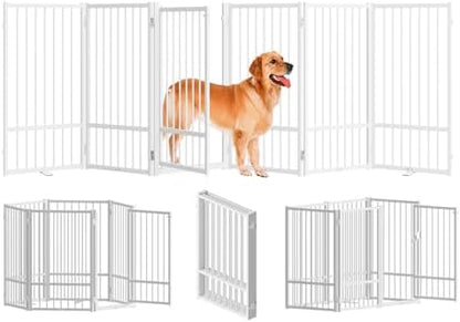 SNUOWU Full Metal Freestanding Dog Gate by SNUOWU