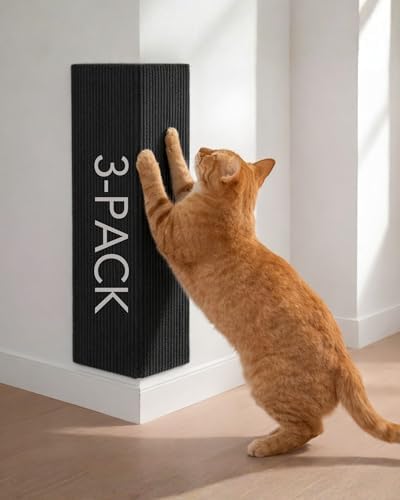 Corner & Wall Cat Scratch Mat, Self-Adhesive Trimmable Cat Scratcher, Wall by Unknown