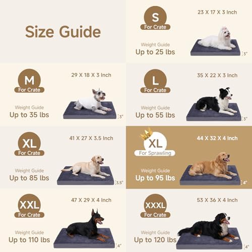Waterproof Dog Bed for Stretching Out, XL Washable Reversible Pads - Image 6