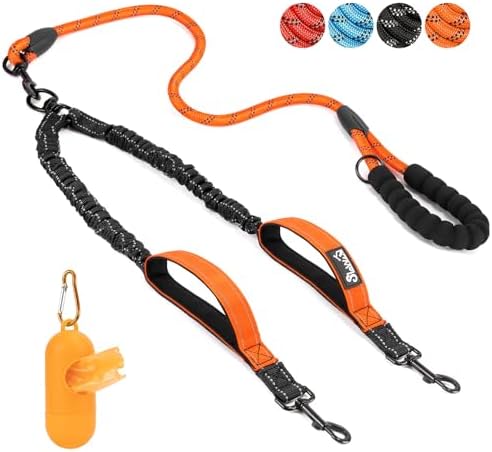 SlowTon Double Leash for Two Dogs, No Tangle & by SlowTon