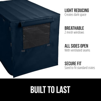 GORILLA GRIP Dog Crate Covers, Wire Kennel Topper, 48 in - Image 2