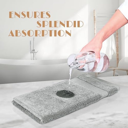 Wealuxe Light Gray Washcloths - Image 5
