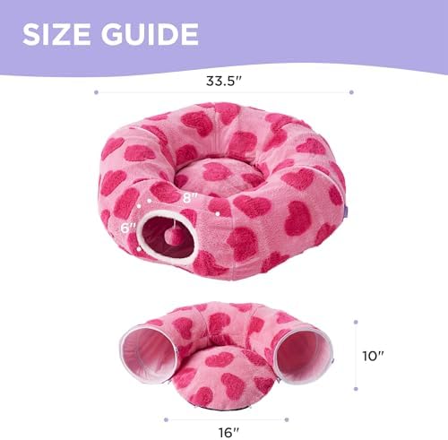 Lesure Donut Cute Jacquard Cat Tunnel Bed Kitten Toys - Image 6