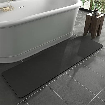 MontVoo -Bath Mat Rug-Rubber Backing Non Slip Quick Dry Absorbent Thin Bathroom by MontVoo