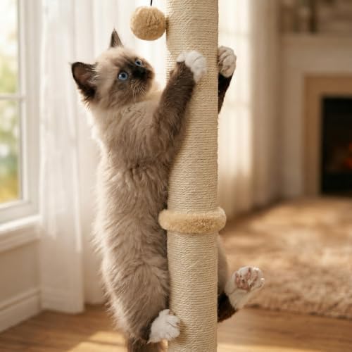 Dimaka 34" Height Tall Cat Scratching Post, Claw Scratcher - Image 6