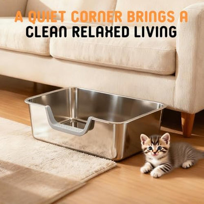Stainless Steel Litter Box - Image 6