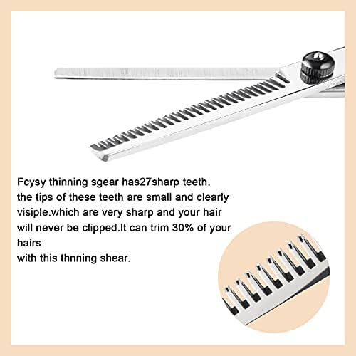 Fcysy Professional 10 Pcs Sharp Barber Hair Cutting Kit - Image 4