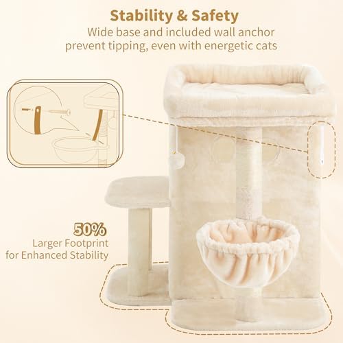 Heybly 25.6" Cat Tree for Large Cats - Image 6