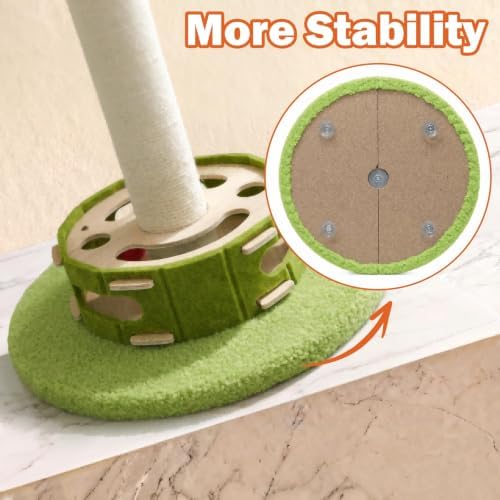 Tall Cat Scratching Post with Cat Puzzle Toys, Interactive Cat Toys - Image 6
