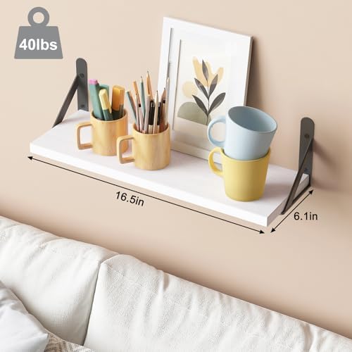 YGEOMER 16.5 Inch Floating Shelves - Image 3