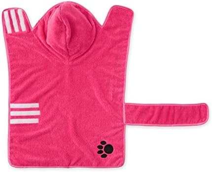 Bone Dry Pet Robe Collection, Embroidered Absorbent Microfiber Bath Robe - Image 3